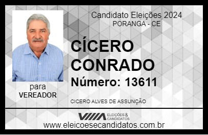 Candidato CÍCERO CONRADO 2024 - PORANGA - Eleições