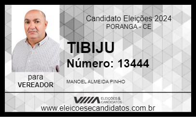 Candidato TIBIJU 2024 - PORANGA - Eleições