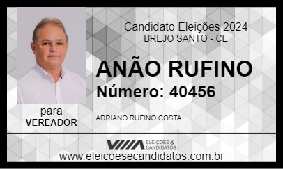 Candidato ANÃO RUFINO 2024 - BREJO SANTO - Eleições