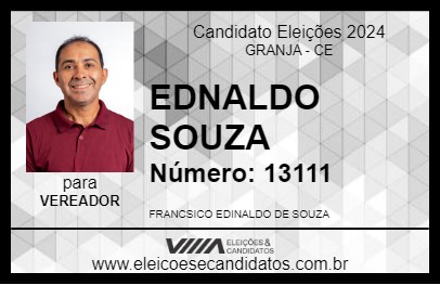 Candidato EDNALDO SOUZA 2024 - GRANJA - Eleições