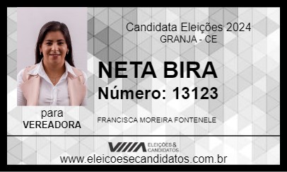 Candidato NETA BIRA 2024 - GRANJA - Eleições