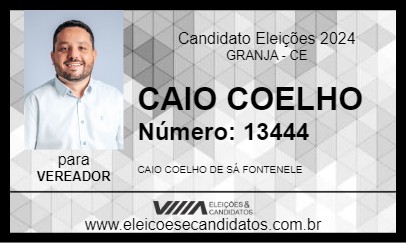 Candidato CAIO COELHO 2024 - GRANJA - Eleições