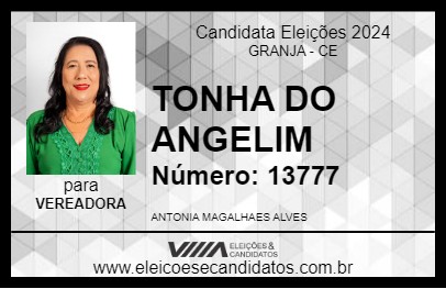 Candidato TONHA DO ANGELIM 2024 - GRANJA - Eleições