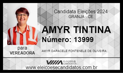 Candidato AMYR TINTINA 2024 - GRANJA - Eleições