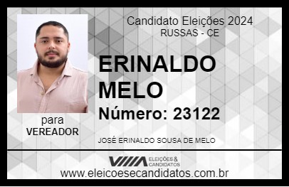 Candidato ERINALDO MELO 2024 - RUSSAS - Eleições