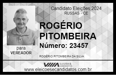 Candidato ROGÉRIO PITOMBEIRA 2024 - RUSSAS - Eleições