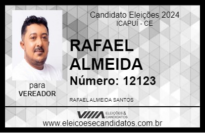 Candidato RAFAEL ALMEIDA 2024 - ICAPUÍ - Eleições