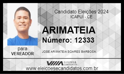 Candidato ARIMATEIA 2024 - ICAPUÍ - Eleições