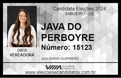 Candidato JAVA DO PERBOYRE 2024 - SABOEIRO - Eleições