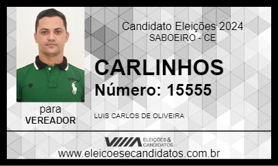 Candidato CARLINHOS 2024 - SABOEIRO - Eleições