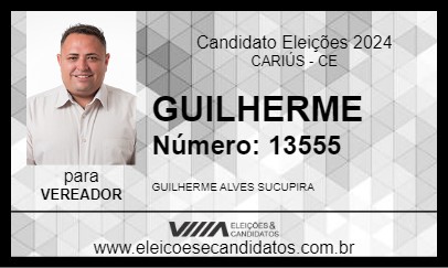 Candidato GUILHERME 2024 - CARIÚS - Eleições