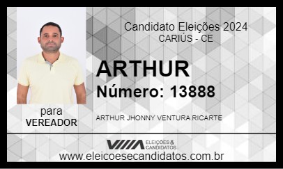 Candidato ARTHUR 2024 - CARIÚS - Eleições