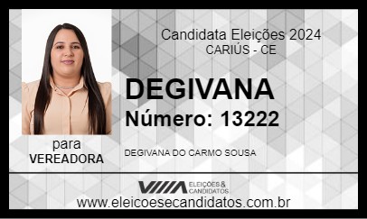 Candidato DEGIVANA 2024 - CARIÚS - Eleições