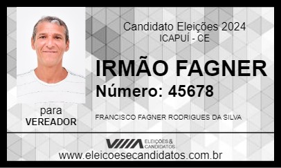 Candidato IRMÃO FAGNER 2024 - ICAPUÍ - Eleições