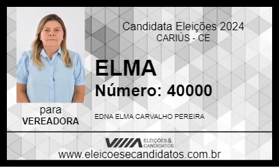 Candidato ELMA 2024 - CARIÚS - Eleições