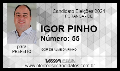 Candidato IGOR PINHO 2024 - PORANGA - Eleições