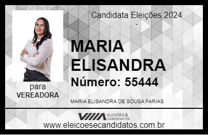 Candidato MARIA ELISANDRA 2024 - SÃO GONÇALO DO AMARANTE - Eleições