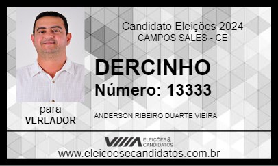 Candidato DERCINHO 2024 - CAMPOS SALES - Eleições