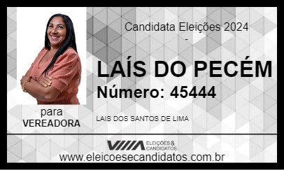 Candidato LAÍS DO PECÉM 2024 - SÃO GONÇALO DO AMARANTE - Eleições