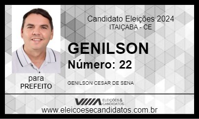 Candidato GENILSON 2024 - ITAIÇABA - Eleições