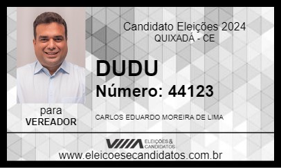 Candidato DUDU 2024 - QUIXADÁ - Eleições