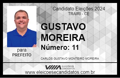 Candidato GUSTAVO MOREIRA 2024 - TRAIRI - Eleições