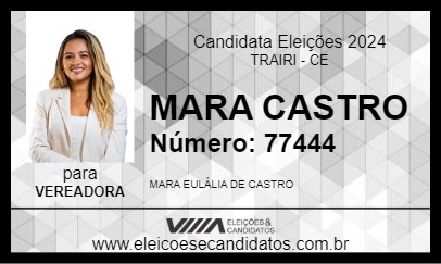 Candidato MARA CASTRO 2024 - TRAIRI - Eleições