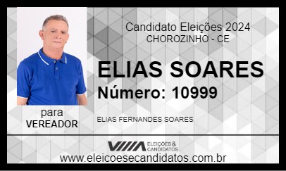 Candidato ELIAS SOARES 2024 - CHOROZINHO - Eleições