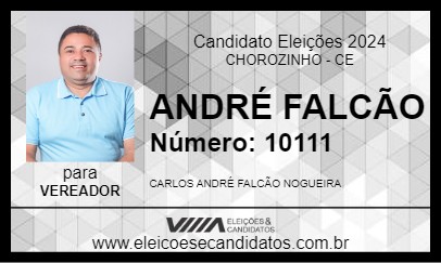 Candidato ANDRÉ FALCÃO 2024 - CHOROZINHO - Eleições