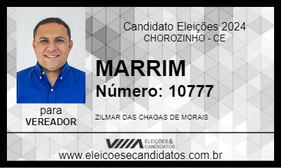 Candidato MARRIM 2024 - CHOROZINHO - Eleições