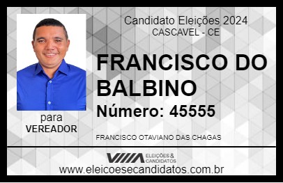 Candidato FRANCISCO DO BALBINO 2024 - CASCAVEL - Eleições