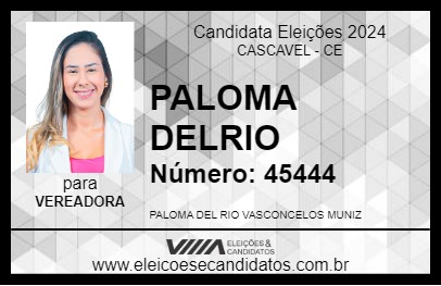 Candidato PALOMA DELRIO 2024 - CASCAVEL - Eleições