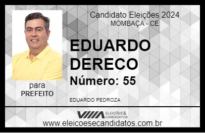 Candidato EDUARDO DERECO 2024 - MOMBAÇA - Eleições