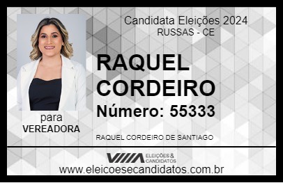 Candidato RAQUEL CORDEIRO 2024 - RUSSAS - Eleições