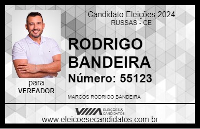 Candidato RODRIGO BANDEIRA 2024 - RUSSAS - Eleições