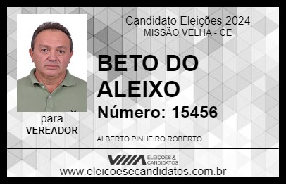 Candidato BETO DO ALEIXO 2024 - MISSÃO VELHA - Eleições