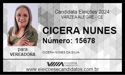 Candidato CICERA NUNES 2024 - VÁRZEA ALEGRE - Eleições