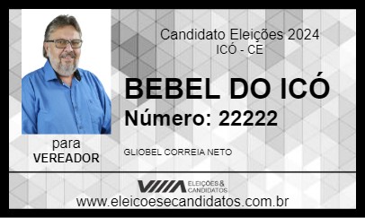 Candidato BEBEL DO ICÓ 2024 - ICÓ - Eleições