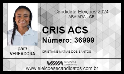 Candidato CRIS ACS 2024 - ABAIARA - Eleições