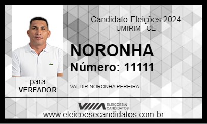 Candidato NORONHA 2024 - UMIRIM - Eleições