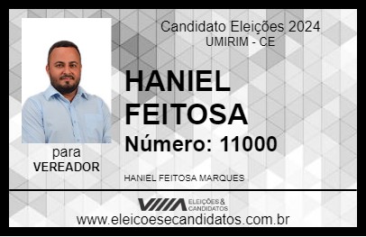 Candidato HANIEL FEITOSA 2024 - UMIRIM - Eleições