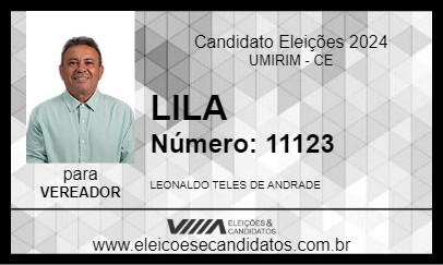 Candidato LILA 2024 - UMIRIM - Eleições