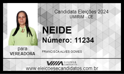 Candidato NEIDE 2024 - UMIRIM - Eleições