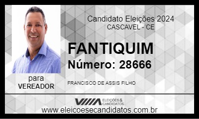 Candidato FANTIQUIM 2024 - CASCAVEL - Eleições