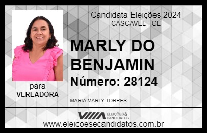 Candidato MARLY DO BENJAMIN 2024 - CASCAVEL - Eleições