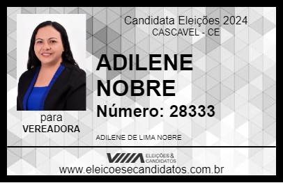 Candidato ADILENE NOBRE 2024 - CASCAVEL - Eleições