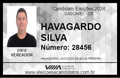 Candidato HAVAGARDO SILVA 2024 - CASCAVEL - Eleições