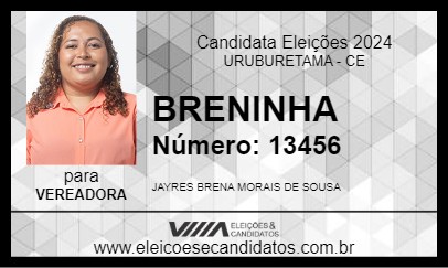 Candidato BRENINHA 2024 - URUBURETAMA - Eleições