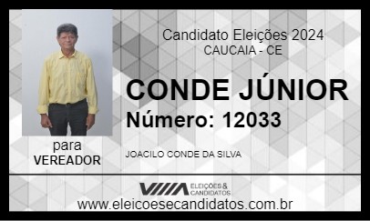 Candidato CONDE JÚNIOR 2024 - CAUCAIA - Eleições