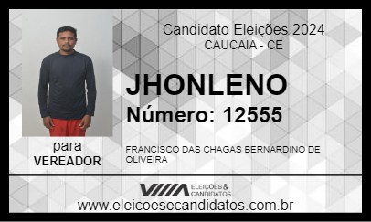 Candidato JHON LENON 2024 - CAUCAIA - Eleições